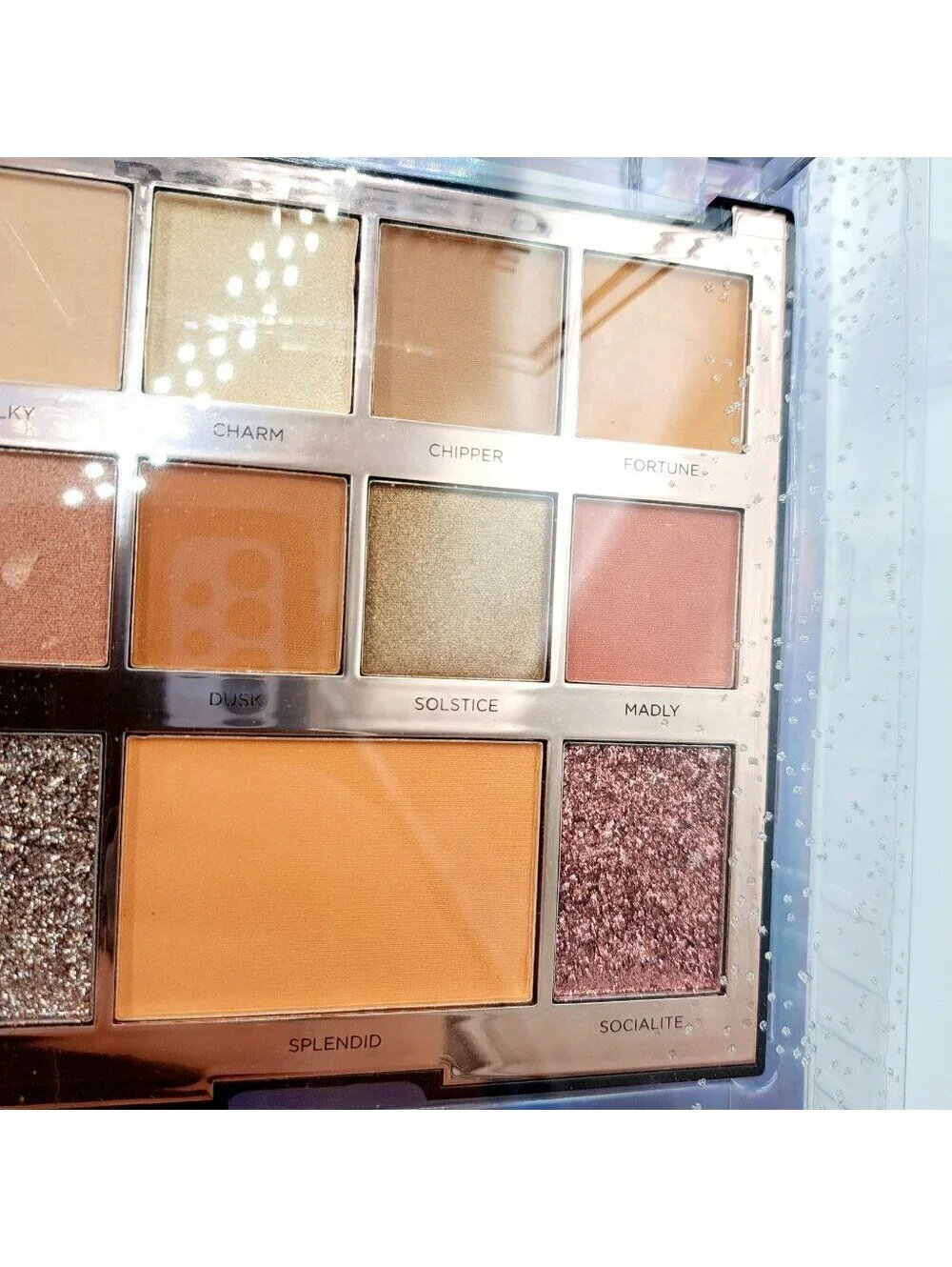 Profusion Rose Gold Glitter Chrome 13 Eyeshadow Palette Holiday Make Up Face Kit